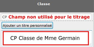 Titre personnalisé